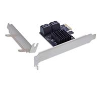 Scheda di Rete InLine 76617M PCIe 2.0 SATA 6 Gbit/s 4 Porte Hot Swap