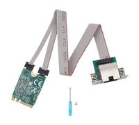 Scheda di Rete Mini PCIE, RTL8125B M.2 A+E NIC a Porta Singola 2.5G - Pin Piegato, Adattatore Ethernet per Scheda PCI Express portatile.