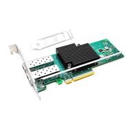 Scheda di rete NIC PCI-E da 10 Gb Dual SFP+ Port Ethernet Converged LAN Adapter CNA Compatibile con Intel X710-DA2 PCI Express x8/x16 Supporto server di rete Windows/Linux/VMware