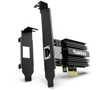 Scheda di Rete PCIe 10G, YuanLey Scheda Ethernet 10G Base-T con Controller Marvell AQC113, Adattatore PCIe a 10Gb RJ45 Ethernet NIC, Compatibile con PCI Express X1/X4/X8/X16, per Windows 10/11, Linux