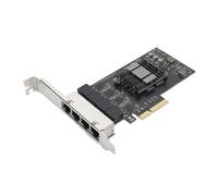 Scheda di Rete PCIe da 2,5 Gb, 4 Porte RJ45, Adattatore di Interfaccia Ethernet 2500Mbps Chip RTL8125BG per Server, per, CentOS,