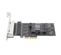 Scheda di Rete PCIe da 2,5 GB, Adattatore di Interfaccia Ethernet 4 Porte RJ45 da 2500 Mbps, per Chip RTL8125BG Scheda PCI Express Gigabit Ethernet Supporta per, per