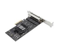Scheda di Rete PCIe da 2,5 Gb, Scheda Gigabit Ethernet PCI Express 4 Porte RJ45 2500/1000/100Mbps, Controller Quad RTL8125BG, per Win per Server per Linux per Ubuntu per Centos