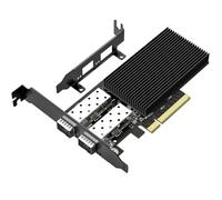 Scheda di Rete PCIe SFP+ 10Gb con Doppia Porta SFP+ 10 Gbps, Chip 82599(X520-DA2), Adattatore LAN Ethernet VIMIN 10G Supporta Windows 7/8/10/11/Linux/VMware, Compatibile con PCI Express X8 e X16