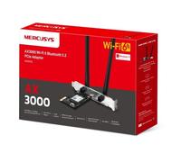 Scheda di Rete PCIe Wi-Fi 6 AX3000 e Bluetooth 5.2 Mercusys MA80XE Dual Band