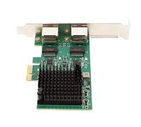 Scheda di Rete PCIe X1, Scheda di Rete LAN Ethernet PCIe a Doppia Porta per Computer Desktop