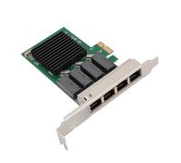 Scheda di Rete PCIe X4 1G, Adattatore di Rete PCIe a 4 Porte con Chip RTL8111H, Adattatore di Rete Gigabit Ethernet per PC Desktop, Dissipatore di Calore Integrato