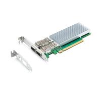 Scheda di rete PIC-E da 100 Gb con controller Intel E810-CAM2, doppie porte QSFP28, PCIe X16, adattatore LAN Ethernet a basso profilo per Windows/Windows Server/Linux, confronta con Intel E810-CQDA2