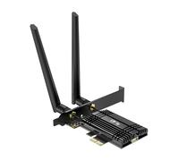 Scheda di rete WiFi 7 8774 Mbps QFly PCIe WiFi con Bluetooth 5.4, chipset BE200, adattatore di rete wireless a tre bande (6 GHz/5 GHz/2,4 GHz) per PC, supporta Win11 (64 bit), supporta solo CPU Intel