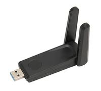 Scheda di rete wireless da 600Mbps Dual Band 2.4G 5G USB3.0 | Accesso alla rete stabile Adattatore USB wireless PC desktop doppia antenna Fori di ventilazione con rotazione di 180 gradi