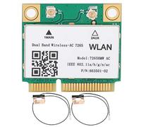 Scheda di rete wireless, Dual Band, 7265HMW 802.11AC Mini PCI E WiFi BT4.2, adattatore + 2 antenne, scheda di rete Mini PCI E, scheda WiFi per PC con Bluetooth