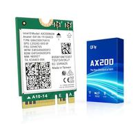 Scheda di rete wireless WiFi 6 Card AX200NGW 2.4GHz 5GHz MU-MIMO Wi-Fi 6 (802.11ax) Modulo adattatore con Bluetooth 5.2 per PC Laptop Supporto Windows 10/11 64bit Gigabit M.2/NGFF