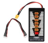 Scheda di ricarica parallela con spina XT60 2S - 6S, scheda di ricarica batteria RC, ricarica ad alta corrente 30A con indicatore LED, compatibile con IMAX B6, Maxpro X612s, X6 e