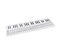 Scheda di Riferimento per Pianoforte, Sezione Note Musicali Chiare Guida Generale per Esercizi Tabella di Tastiera Elettrica in Carta Patinata Resistenza Ai Graffi per Pianoforte