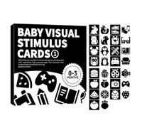 Scheda di studio sensoriale Apprendimento educativo precoce Visual | Mini Nero Bianco Attività Carte Set Ad Alto Contrasto Stimolazione Educazione Precoce Neo Nato Little Babe Tot Ragazzi