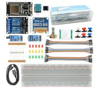 Scheda di sviluppo ESP-32-Starter Kit di base Binghe Kit ESP32 con OLED, sensori, moduli di visualizzazione su scheda Breadboard Compatibile con Arduino