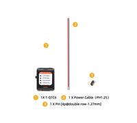 Scheda di Sviluppo T-QTC6 ESP32-C6 con Display LCD Touch da 0,85 Pollici, Modulo Wireless WiFi 6 5 con Gestione 'Alimentazione