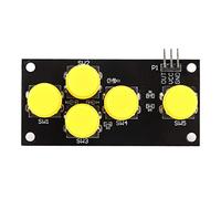 Scheda di sviluppo tastiera AD Tastiera Simulazione Modulo a cinque tasti Pulsante Prestazioni affidabili Segnale analogico PH2.5-3P