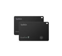 Scheda di tracciamento Belkin SureFind, 2 pz., Dov’è Apple, Find Hub Google | GPS portafoglio multi-ecosistema, Tag carte, Bluetooth 5.3, 1,8 mm, Resistenza acqua IP68, Avviso 81dB, Batteria 3 anni