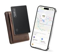 Scheda di tracciamento del portafoglio ultra sottile per A-pple Find My (solo iOS), ricaricabile per bagagli e portafogli, localizzatore Bluetooth senza ABO, IP67 impermeabile, adatta a portafoglio