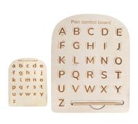 Scheda di tracciamento dell'alfabeto in legno - Consiglio di scrittura del numero di lettere in legno, Consiglio di scrittura in legno | Numero lettera di educazione precoce educativa per bambini