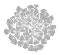 Scheda di visualizzazione del colore unghie a forma di cuore posteriore piatto per unghie finta grafico 100pcs, scheda color smalto finta