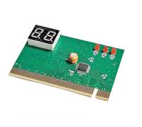 Scheda diagnostica per scheda madre con display a 2 cifre, PCI e ISA Post Tester per PC, conservazione codice errore, funzione di autotest, allarme acustico, verde