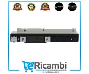 Scheda Display Led Digitale Comandi Lavastoviglie Ariston Indesit C00296816