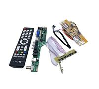 Scheda Driver Controller TV LCD LED Universale VGA HD-MI USB TV Scheda Madre Analogica Kit Completo 30 Pin 2 Canali 8 Bit LVDS 4 Lampade CCFL(4ccfl kit 1)
