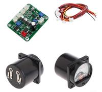 Scheda driver preamplificatore VU Meter per alimentazione audio, in plastica e metallo, con controllo dell'oscillazione regolabile, per casa e test (set completo), 2 pezzi