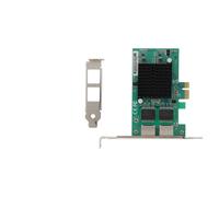 Scheda Ethernet Gigabit Quad RJ45 basata su chip Intel I350, interfaccia PCI Express 2.1X4, piena compatibilità con Linux e Windows Server.