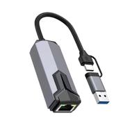Scheda Ethernet per PC Desktop - Adattatore Portatile a Bassa Latenza, Adattatore per Scheda Ethernet Thread da 45 Gigabit | Per Computer Tablet Videoconferenza Riproduzione diretta Connessione