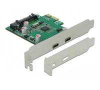 DELOCK 90493 - PCIe x1 > 2 USB 3.0 esterne tipo C.
