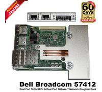 Scheda figlia di rete Dell Broadcom 57412 2x10GbE SFP+ & 2x1GbE RJ45 RNDC NWMNX