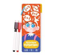Scheda flash matematica, superfici cancellabili, addizione/sottrazione, scheda flash matematica, divertente strumento per l'apprendimento precoce della matematicas con 2 penne cancellabili a secco, pe
