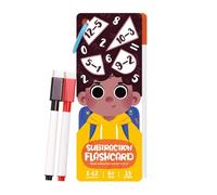 Scheda flash matematica, superfici cancellabili, addizione/sottrazione, scheda flash matematica, divertente strumento per l'apprendimento precoce della matematicas con 2 penne cancellabili a secco, pe