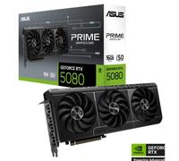 ASUS PRIME NVIDIA GeForce RTX 5080, Scheda Grafica 16 GB GDDR7, 256 Bit, PCIe 5.0, Design a 2,5 Slot, 3 Ventole Assiali, 1 HDMI 2.1, 3 DisplayPort 2,1, Software GPU Tweak III, Nera, PRIME-RTX5080-16G