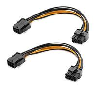 Scheda Grafica da 2 Pezzi di Alimentazione Adattatore PCIe da 6 Pin un 8 Pin (di Alimentazione Scheda Grafica Video GPU) 7,8 Pollici