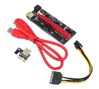 Scheda Grafica di Estensione Pcie, Connessione Continua Rossa | Pvc, Rame e Alluminio, per Schermi Esterni e Computer, Adatta a Giochi e Multimedialità