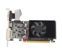 Scheda Grafica GT210, Scheda Grafica da Gioco DDR3 da 1 GB a 64 Bit con Ventola di Raffreddamento Silenziosa, Supporto Interfaccia VGA DVI HDMI, Scheda Video Desktop PCI Express