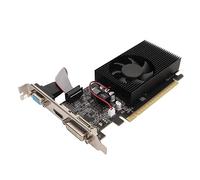 Scheda Grafica GT610 da 2 GB, Scheda Video GDDR3 a 64 Bit per Giochi per PC, HDMI, VGA, DVI, PCI Express 2.0 con Ventola di Raffreddamento Singola per Ufficio Aziendale