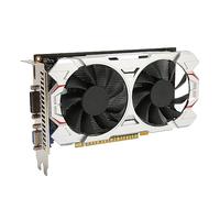 Scheda Grafica GT650Ti da 2 GB DDR5 a 128 Bit, Scheda Video da Gioco per PC Desktop, Uscita HDMI DVI VGA, PCI Express 3.0 X16, Doppia Ventola di Raffreddamento