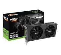 Scheda grafica Inno3D GeForce RTX 5060 TWIN X2 da 8 GB GDDR7 Reflex 2 RTX AI DLSS4
