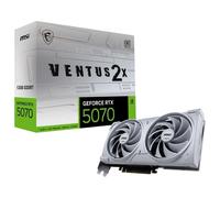 MSI GeForce RTX™ 5070 12G VENTUS 2X OC WHITE Scheda Video - GDDR7, 28Gbps, PCIe 5.0, HDMI 2.1b, DP v2.1b, 6144 CUDA Cores, 192-bit, TORX FAN 5.0, Afterburner, Metal Backplate, 650W PSU raccomandato