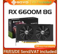 Scheda Grafica SOYO AMD RX 6600M 8GB GDDR6 128Bit PCI-E × 8 8Pin GPU Radeon RX6600M Componenti di Alta Qualità per Giochi PC