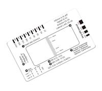 Scheda guida per l'interpretazione dell'elettrocardiogramma per l'interpretazione a 7 gradini righello tascabile ECG