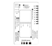 Scheda guida per l'interpretazione dell'elettrocardiogramma per l'interpretazione dell'elettrocardiogramma 7 Step Ruler Card Misurazione ECG