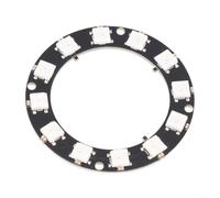 Scheda indirizzabile WS2812 LED ad anello 12 pixel programmabile per effetti di luce da palcoscenico 5 V logica (12 LED)
