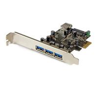 ST PEXUSB3S42 - PCIe card, 3 intern. 1 extern. port USB 3.0, low profile