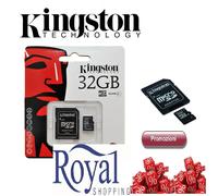 Scheda Kingston 32GB micro SD SDHC microSD C4 Flash Card Adattatore OFFERTA